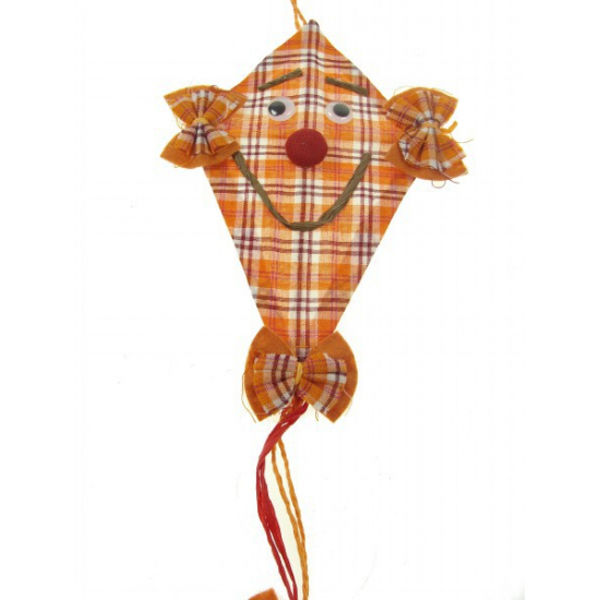 Papírsárkány textil kockás 60cm lila