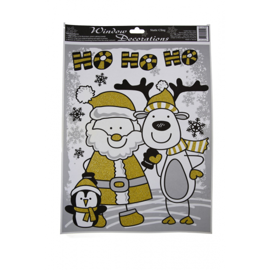 Ablakmatrica karácsonyi gél 30*42cm 4féle