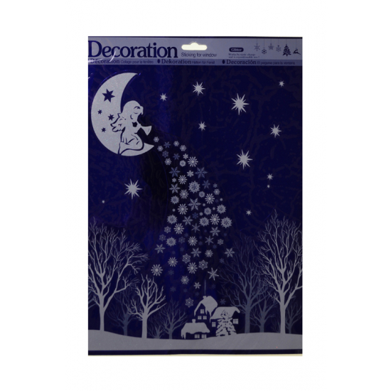 Ablakmatrica papír karácsonyi 30*41cm több féle1