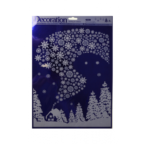 Ablakmatrica papír karácsonyi 30*41cm több féle1