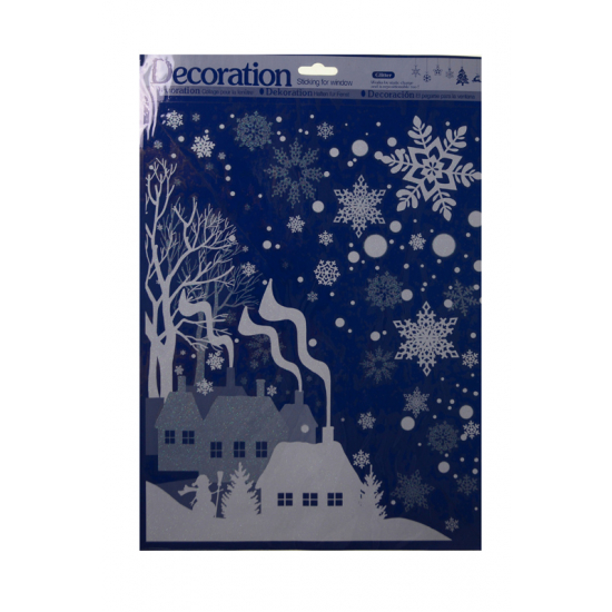 Ablakmatrica papír karácsonyi 30*41cm több féle