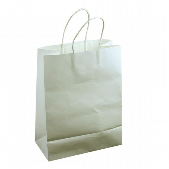 Ajándéktasak papír egyszínű 24*31*12cm fehér