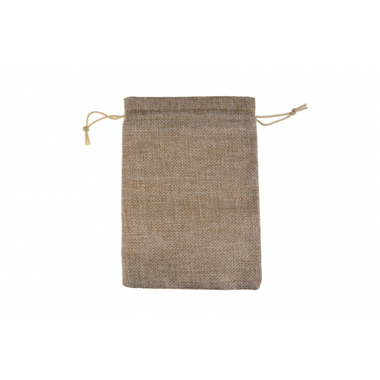 Ajándéktasak textil 10*14cm natúr