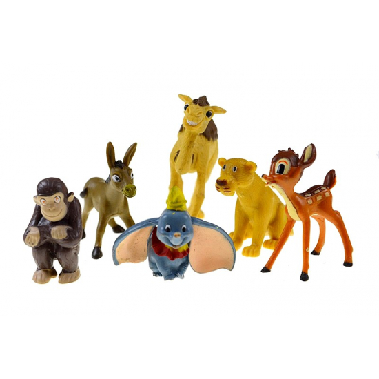 Figura állat plasztik 6-10cm s/10 többféle