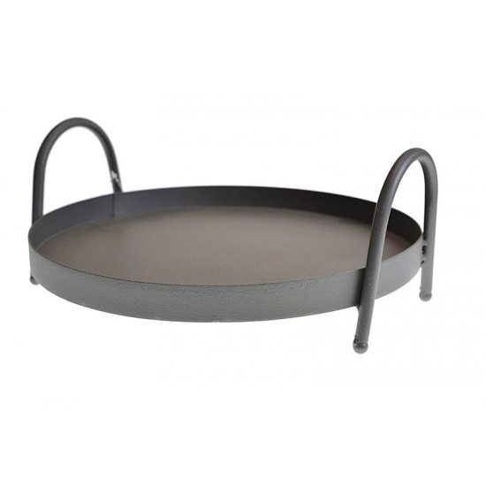 Állvány fém kerek 30*12,5cm szürke