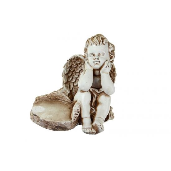 Figura angyal N1 20cm krém