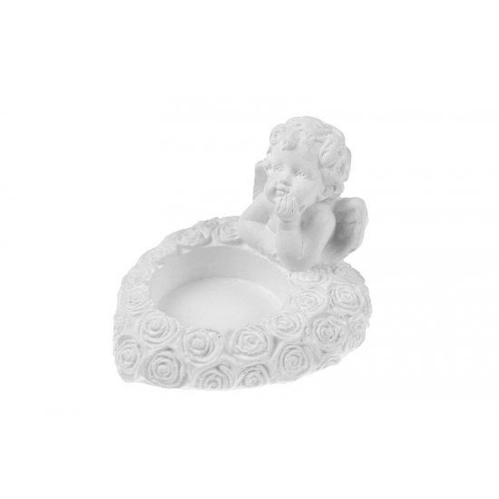 Figura angyal 6,5cm P12 fehér