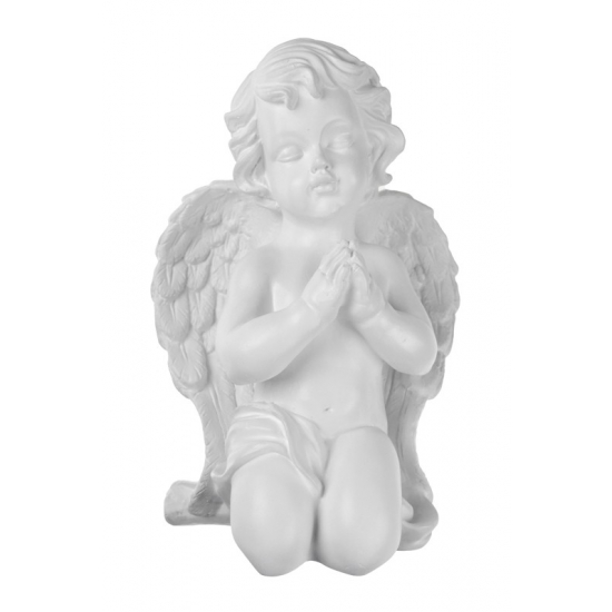 Figura angyal gipsz T 26cm fehér