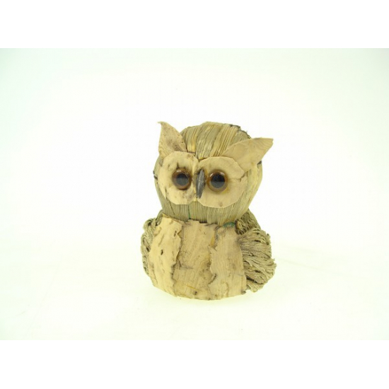Figura bagoly 11cm natúr Zmrst