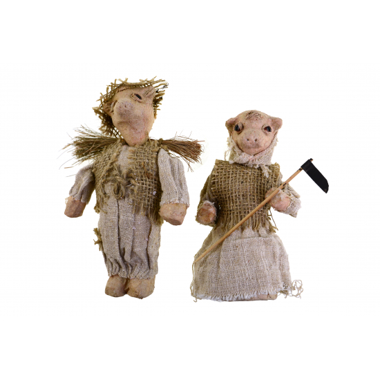Figura bárány textil/hungarocell natúr Zmrst