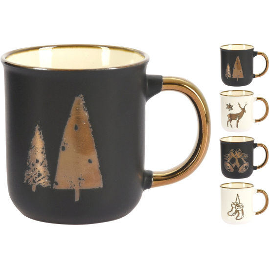 Bögre porcelán karácsonyi D7,5*8 200ml többféle