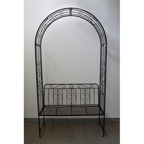 Boltív paddal fém 120*53*230cm réz
