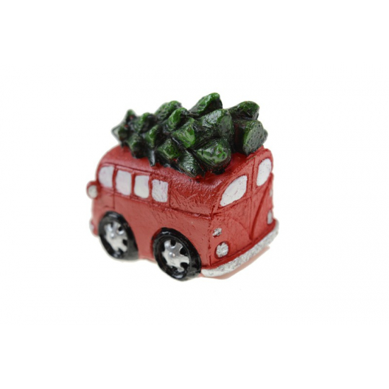 Figura busz poly 6*3,7*5,2 fenyővel piros