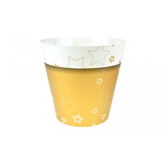 Cserépborító papír karácsonyi mintás D12cm bronz
