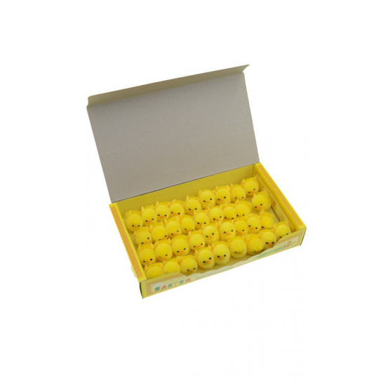 Figura csibe plüss 3,5cm s/36 sárga