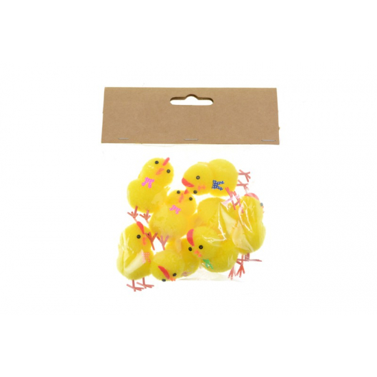 Figura csibe plüss 4,5cm s/8 sárga