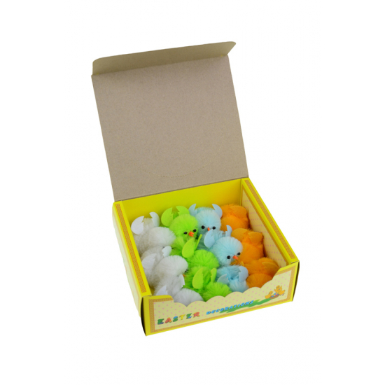 Csibe plüss 7cm s/12 színes