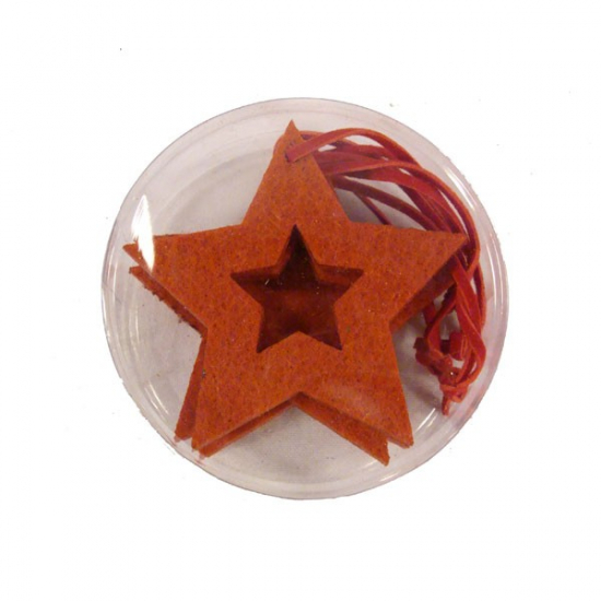 Csillag filc nyitott/zárt s/4 piros