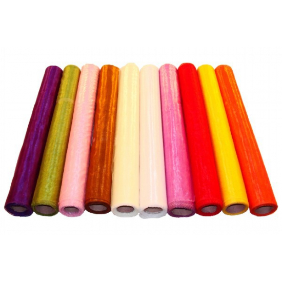 Csomagoló organza 48cm*10m több szín