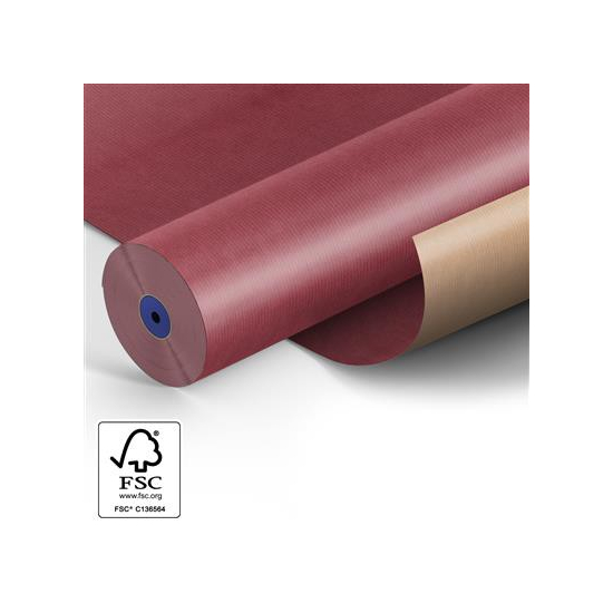 Csomagoló papír 60cm*400m 50g bordó