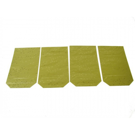 Csomagoló tasak fólia 13*23cm s/6 csillagos arany