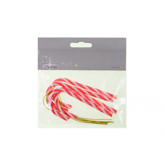 Cukorbot műanyag 8.5x3.8cm s/4 fehér/piros