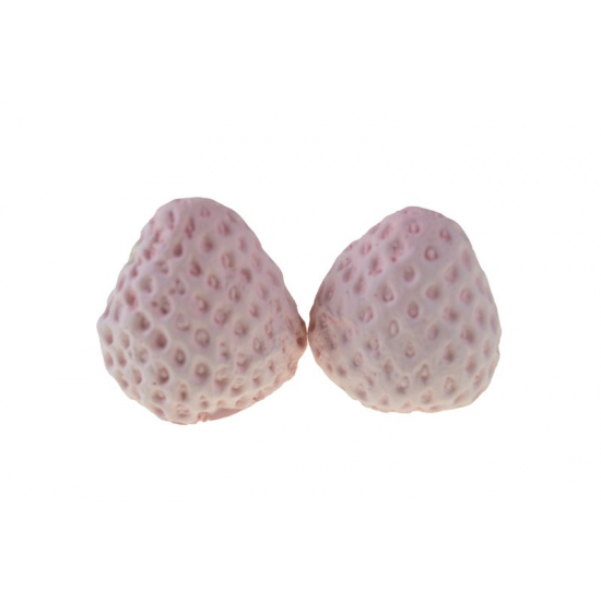 Dekor eper D4 *5cm s/2 rózsaszín