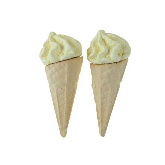 Dekor fagyi D4*10cm s/2 sárga
