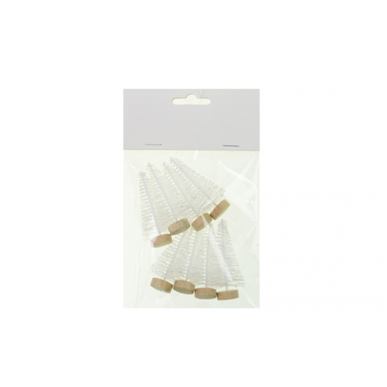 Dekor fenyő 6cm s/8 fehér