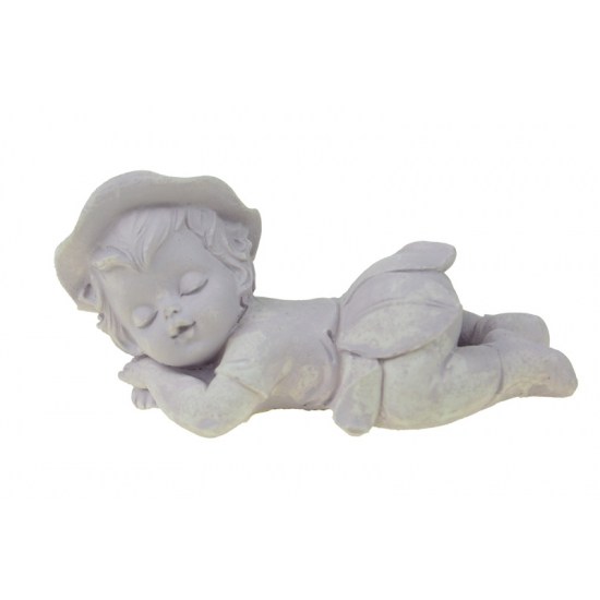 Figura tündér gipsz fekvő 10cm lila