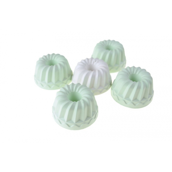 Dekor kuglóf gipsz D4*3cm s/5 zöld