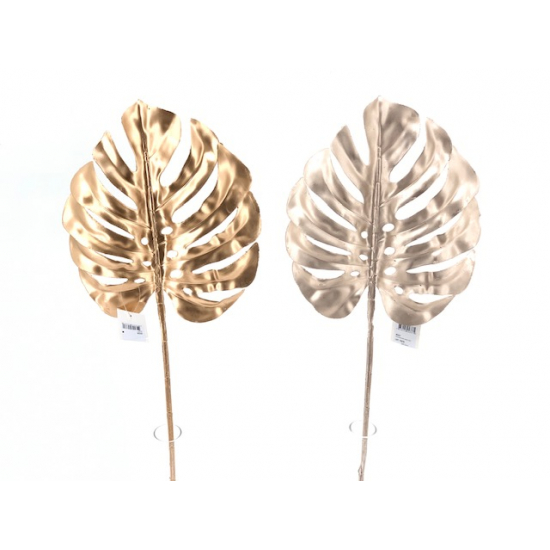 Dekor monstera levél 70CM arany