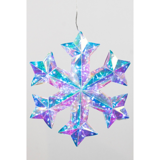 Dekor világító  hópehely 25cm 100LED