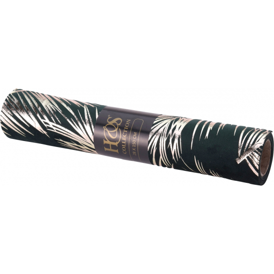 Dekoráció textil mintás 28*150cm 2féle s.zöld