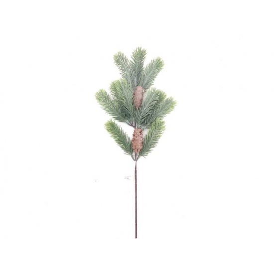 Dekorág fenyő/toboz 47cm zöld
