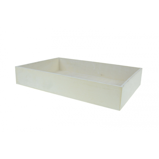 Doboz fa 30*20*5cm fehér