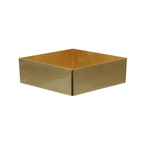 Tál plasztik 20x20x6cm arany
