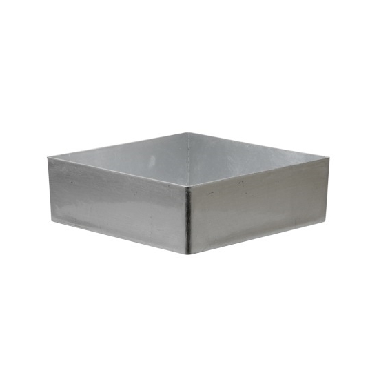 Tál plasztik 20x20x6cm ezüst