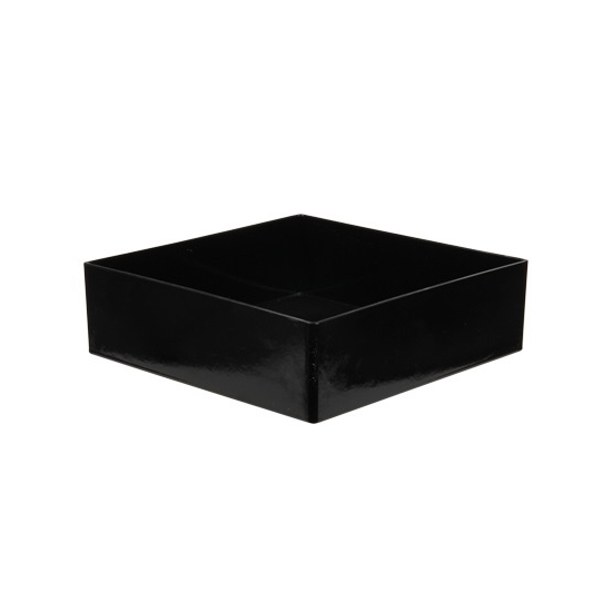 Tál plasztik 20x20x6cm fekete