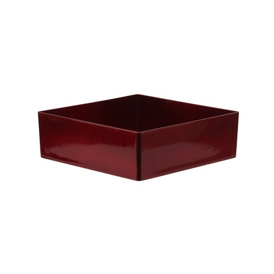 Tál plasztik 20x20x6cm piros
