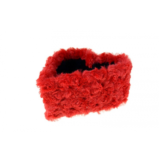 Doboz szív plasztik D19cm H7cm