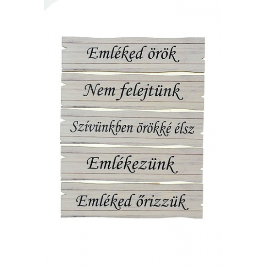 Fa tábla felírattal több féle