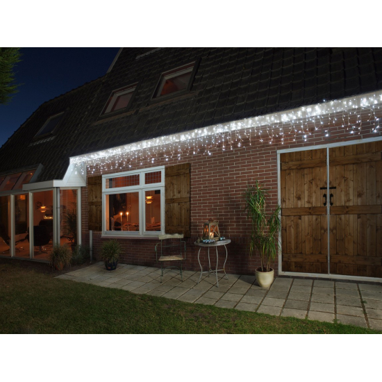 Fényfüggöny időzítővel 720*70cm 360LED hideg fehér