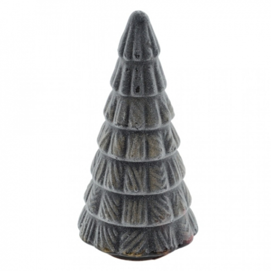 Fenyő kerámia 27cm szürke