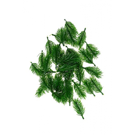 Fenyőág plasztik 6,5cm s/48 zöld