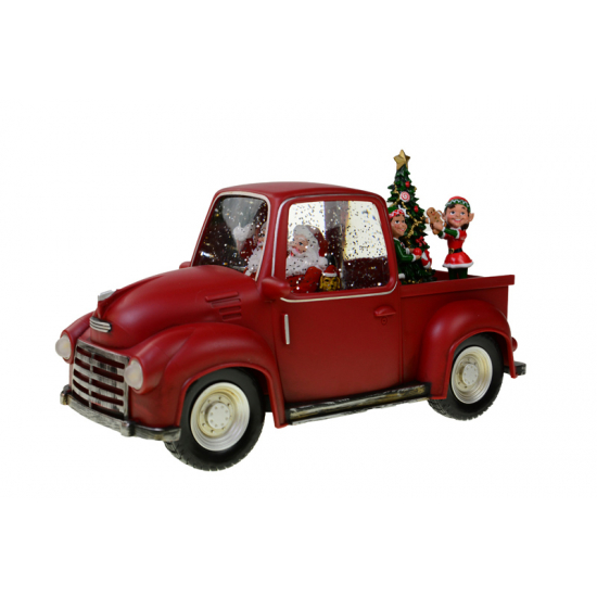 Figura autó műanyag 28*12*15cm piros