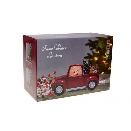 Figura autó műanyag 28*12*15cm piros