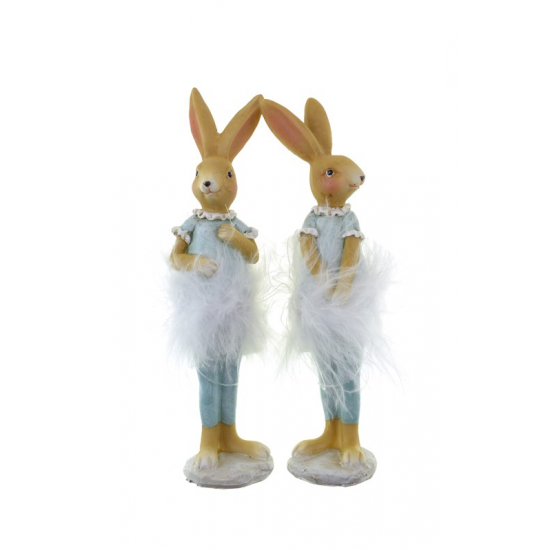 Figura balettnyuszi poly 4*4.5*15cm 2féle kék