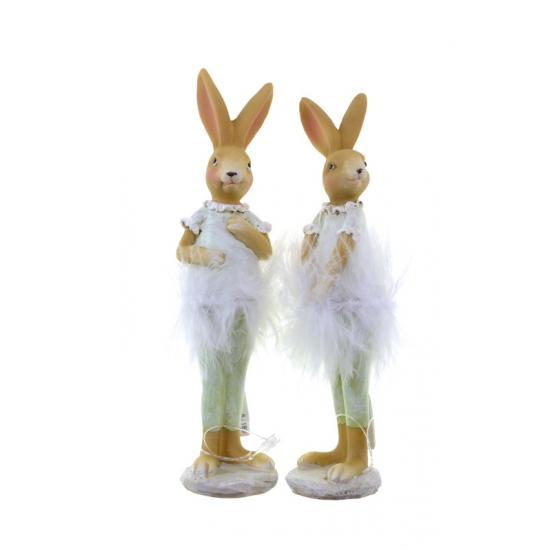 Figura balettnyuszi poly 4*4.5*15cm 2féle zöld