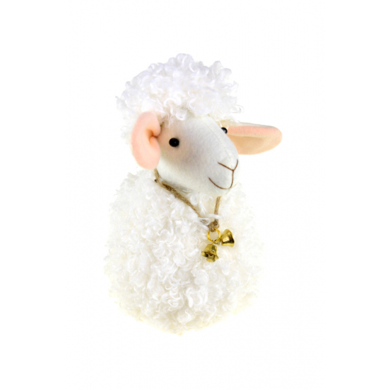 Figura bárány plüss 12*12*15cm fehér